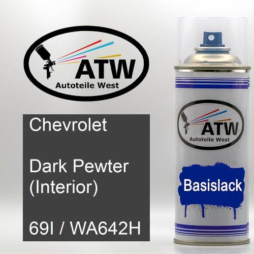 Chevrolet, Dark Pewter (Interior), 69I / WA642H: 400ml Sprühdose, von ATW Autoteile West.